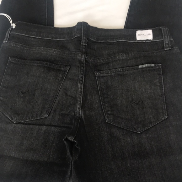 Hudson Natalie Midrise Super Skinny Ankle Jeans in Cora/ Washed Black - Picture 6 of 12